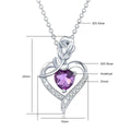 Romantic 925 Silver Necklace Rose Heart Design 1CT Moissanite Pendant Everyday Valentine Mother’s Day Party Perfect GiftFor her